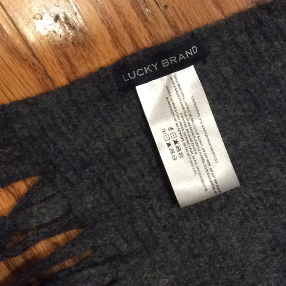 Gray Lucky Brand Scarf - Picture 2 of 2